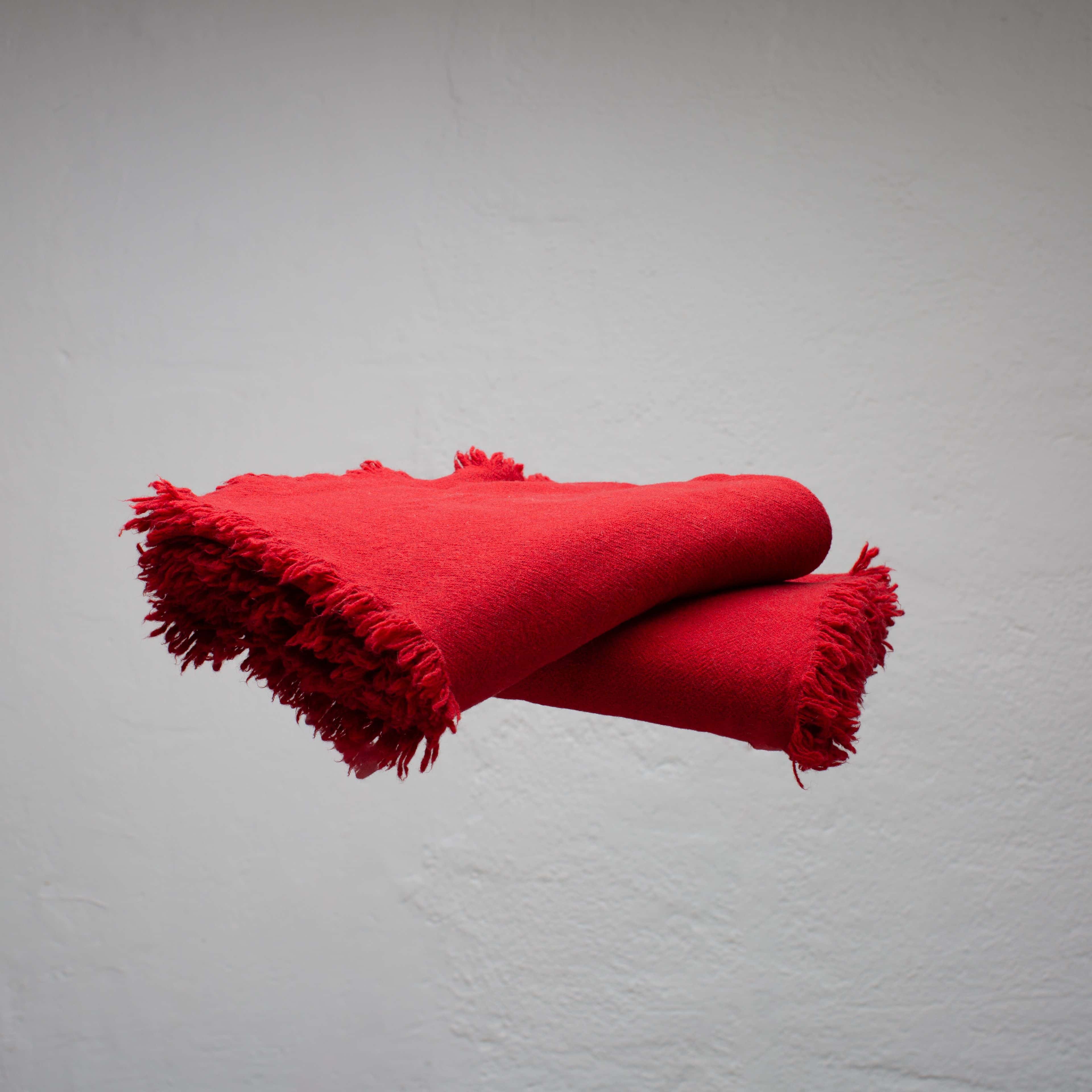 Red Virgin Wool Plaid