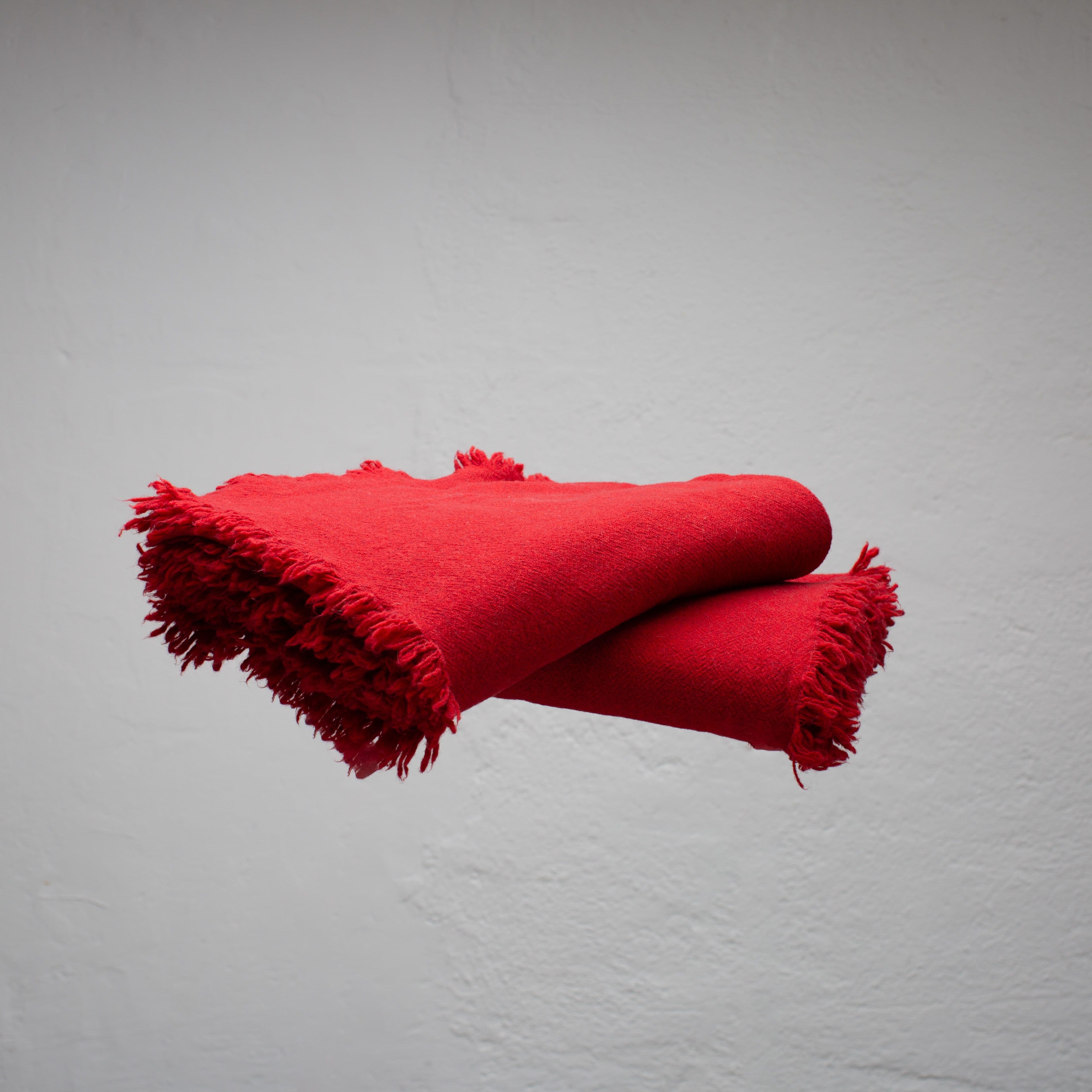 Red Virgin Wool Plaid