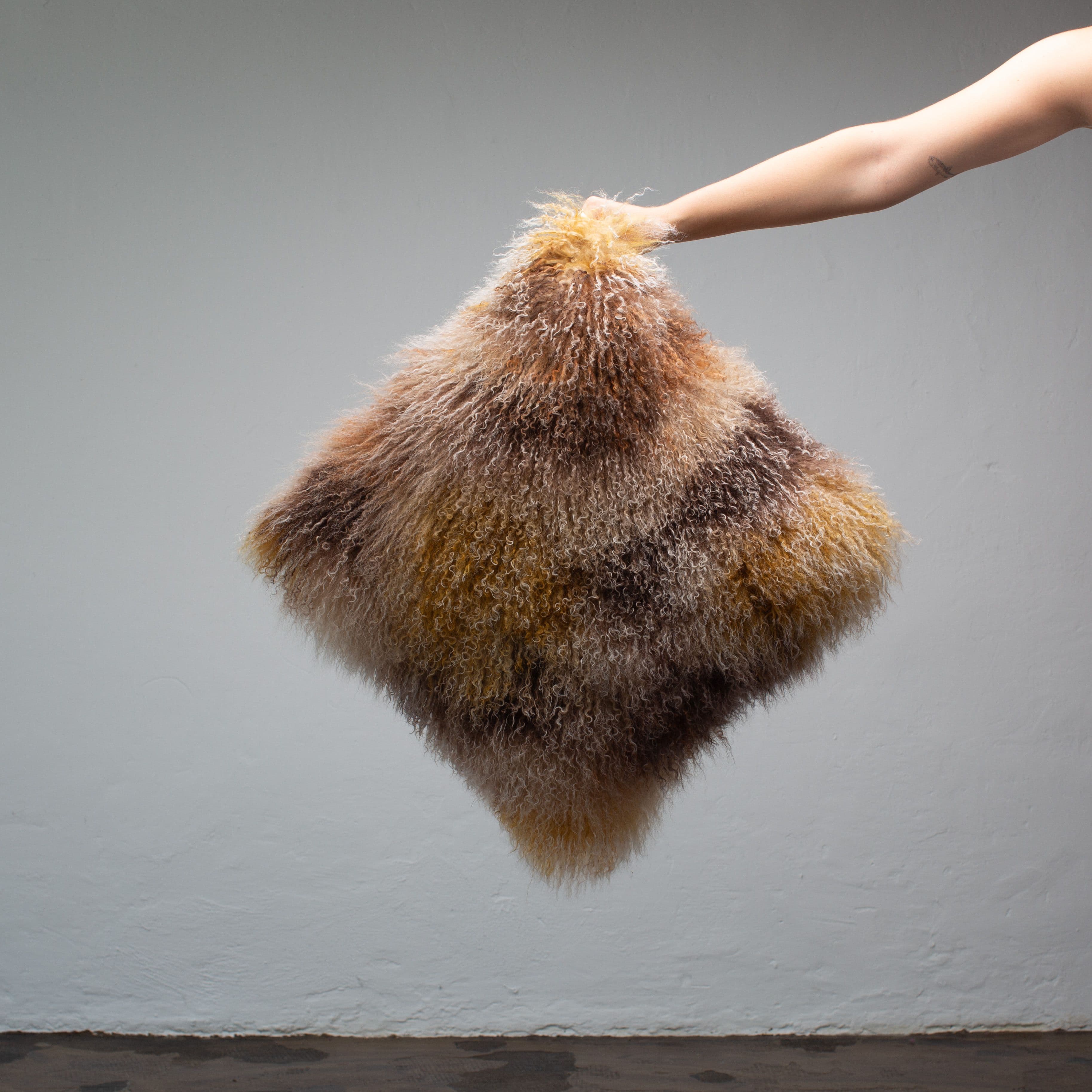 Spotted Mongolia Fur Cushions Model A