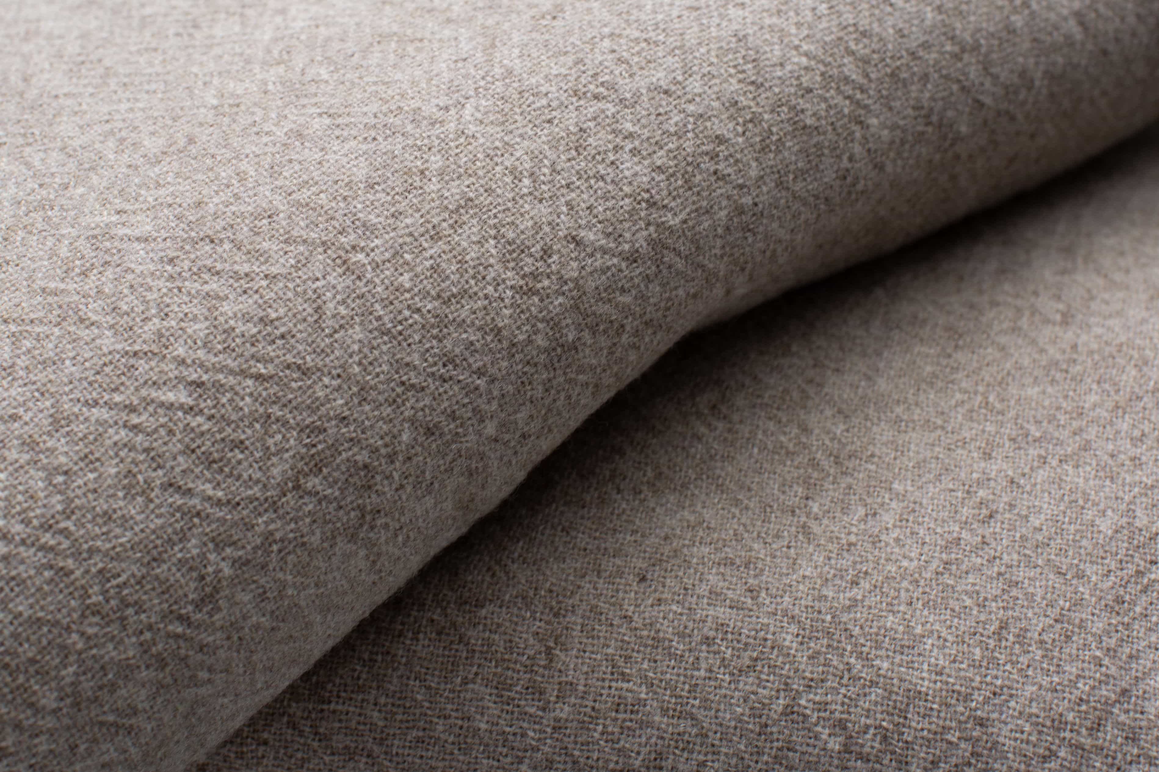 Beige Virgin Wool Plaid