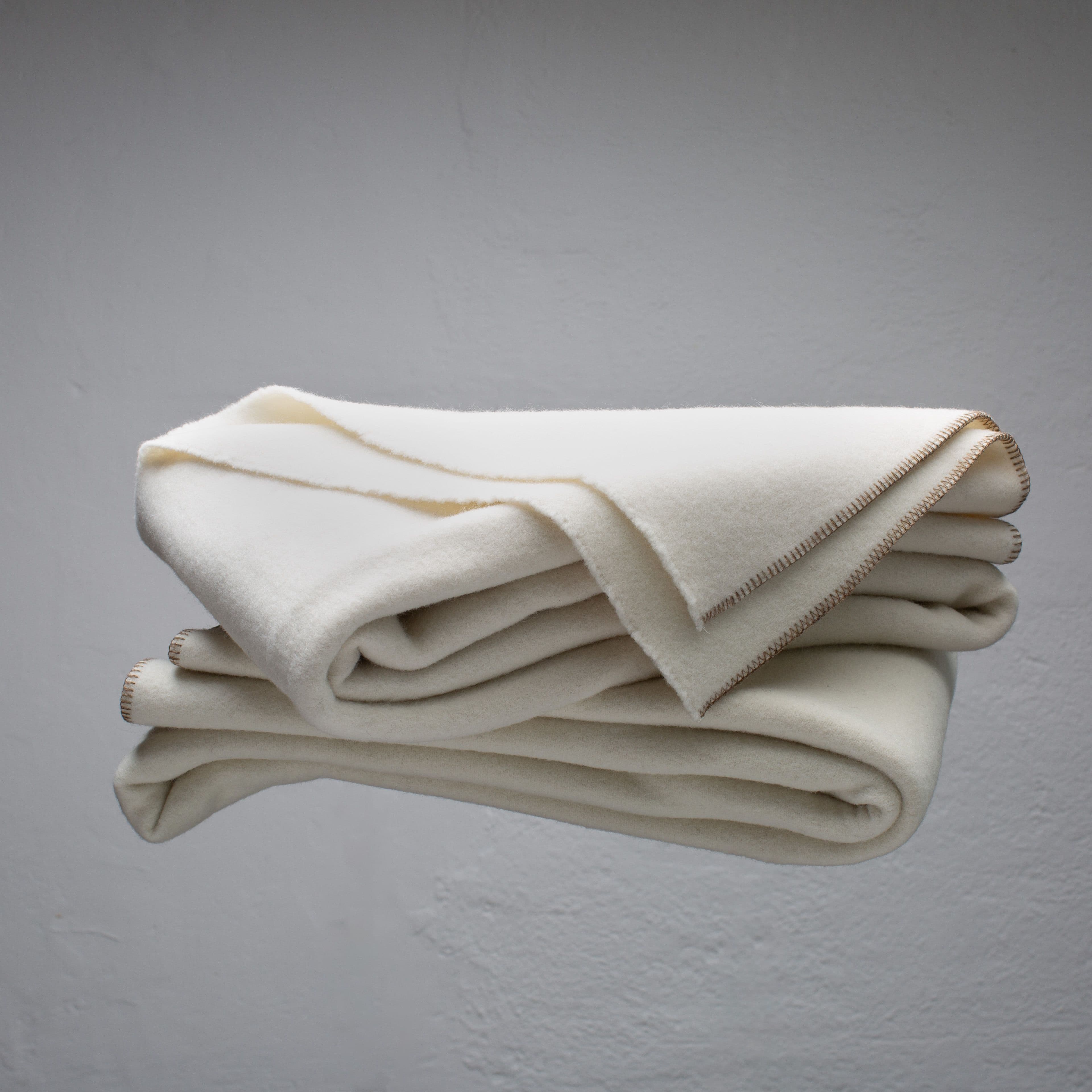 White Virgin Wool Blanket