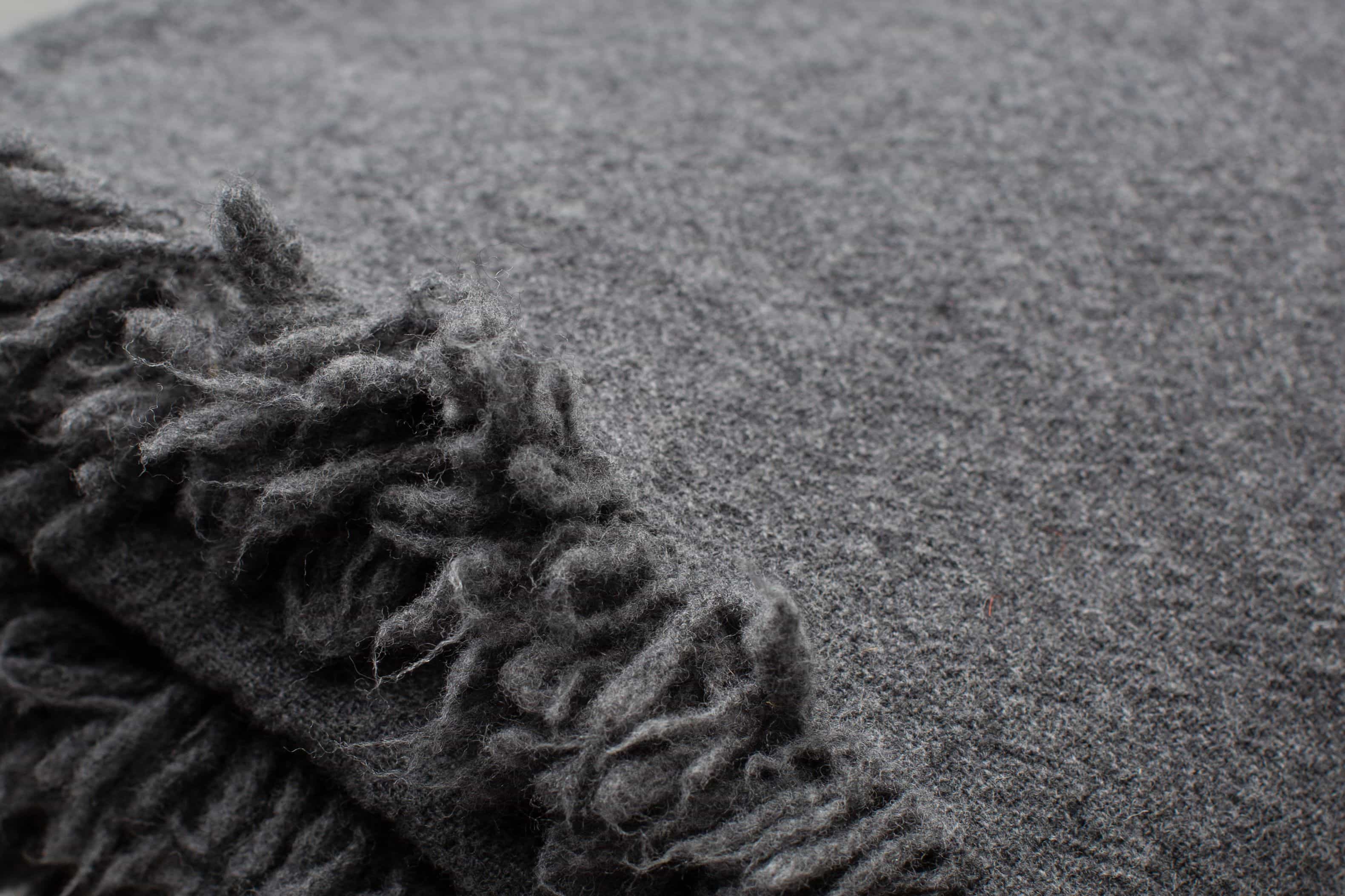 Grey Virgin Wool Plaid