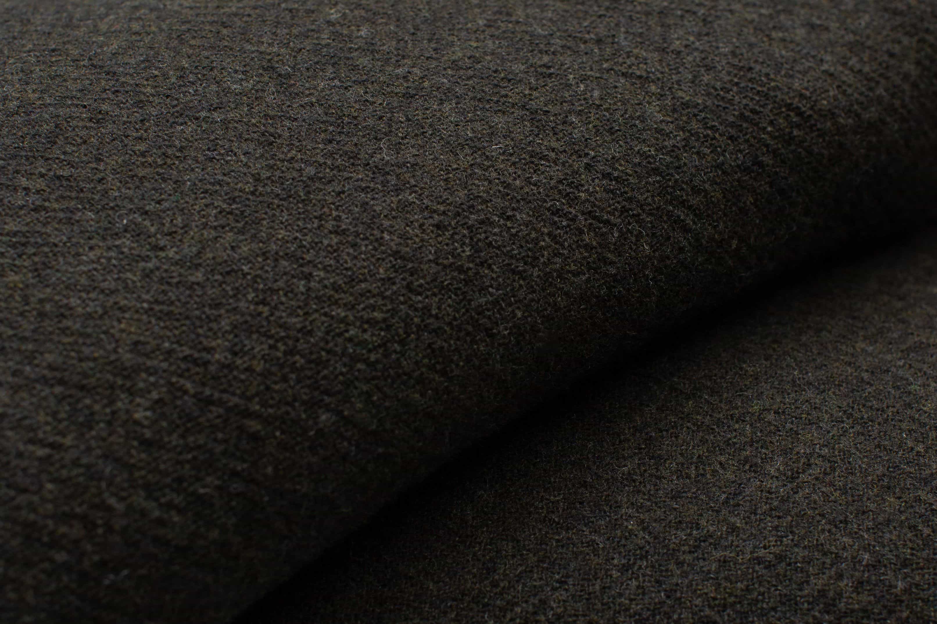 Dark Forest Green Virgin Wool Plaid