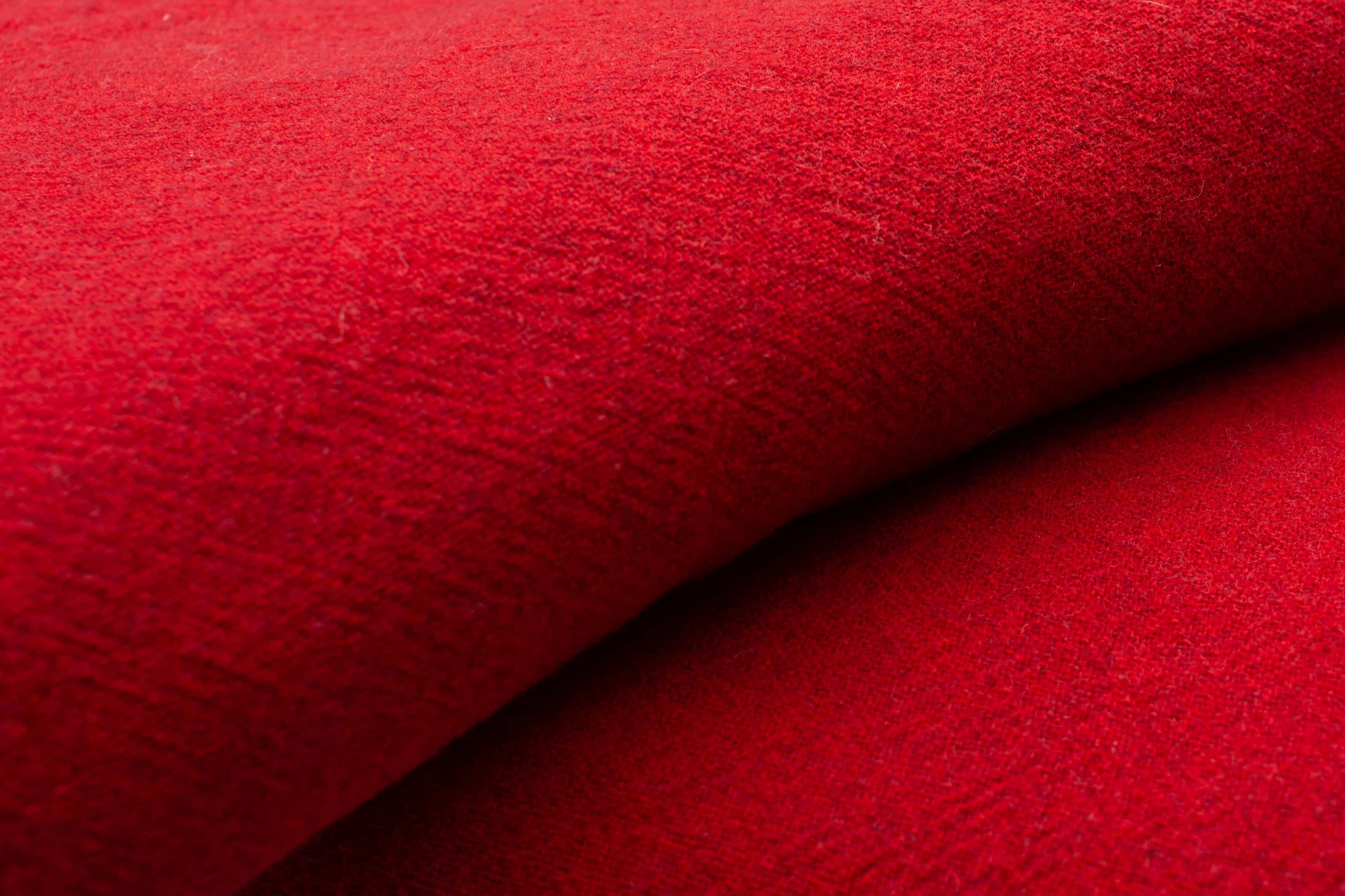 Red Virgin Wool Plaid