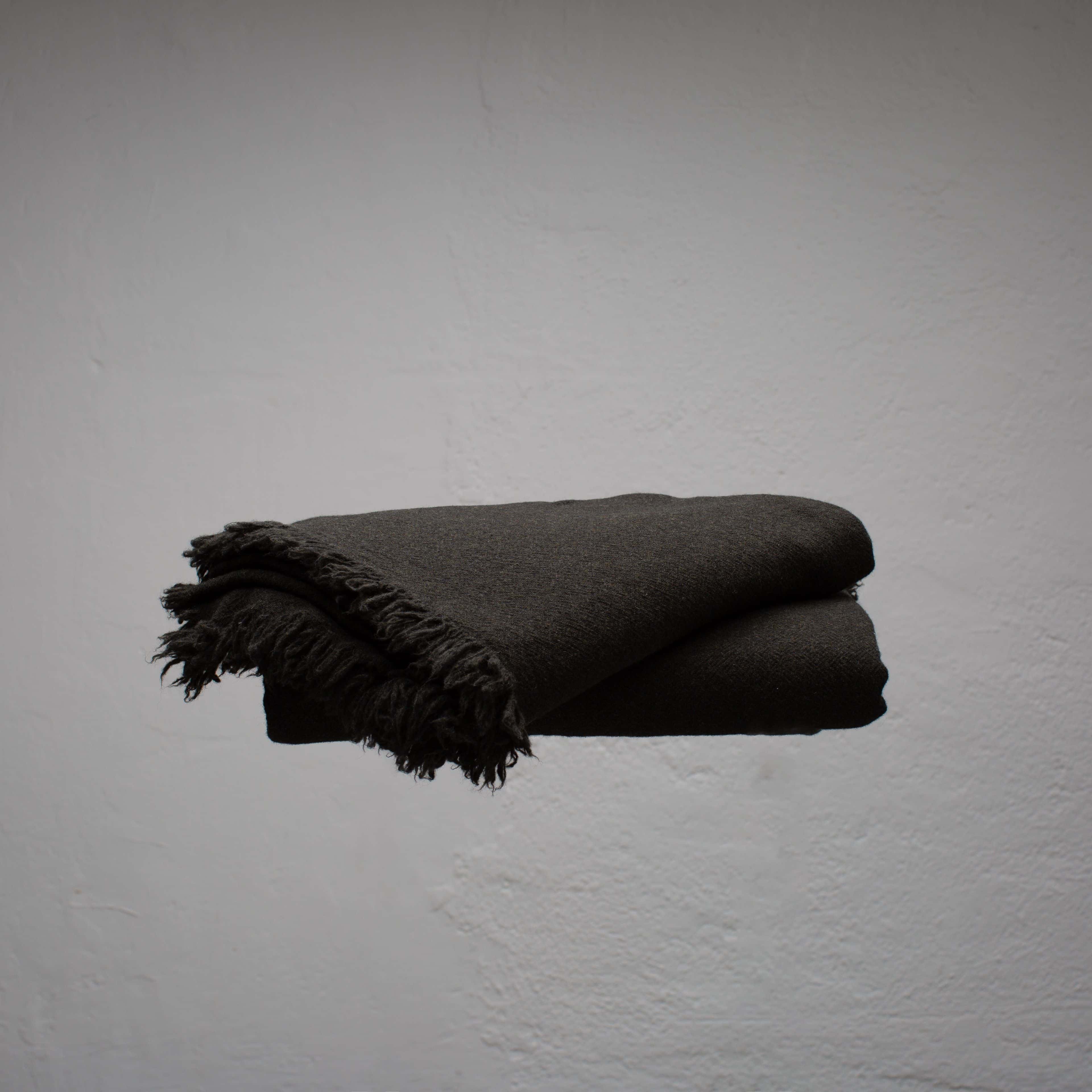 Dark Forest Green Virgin Wool Plaid