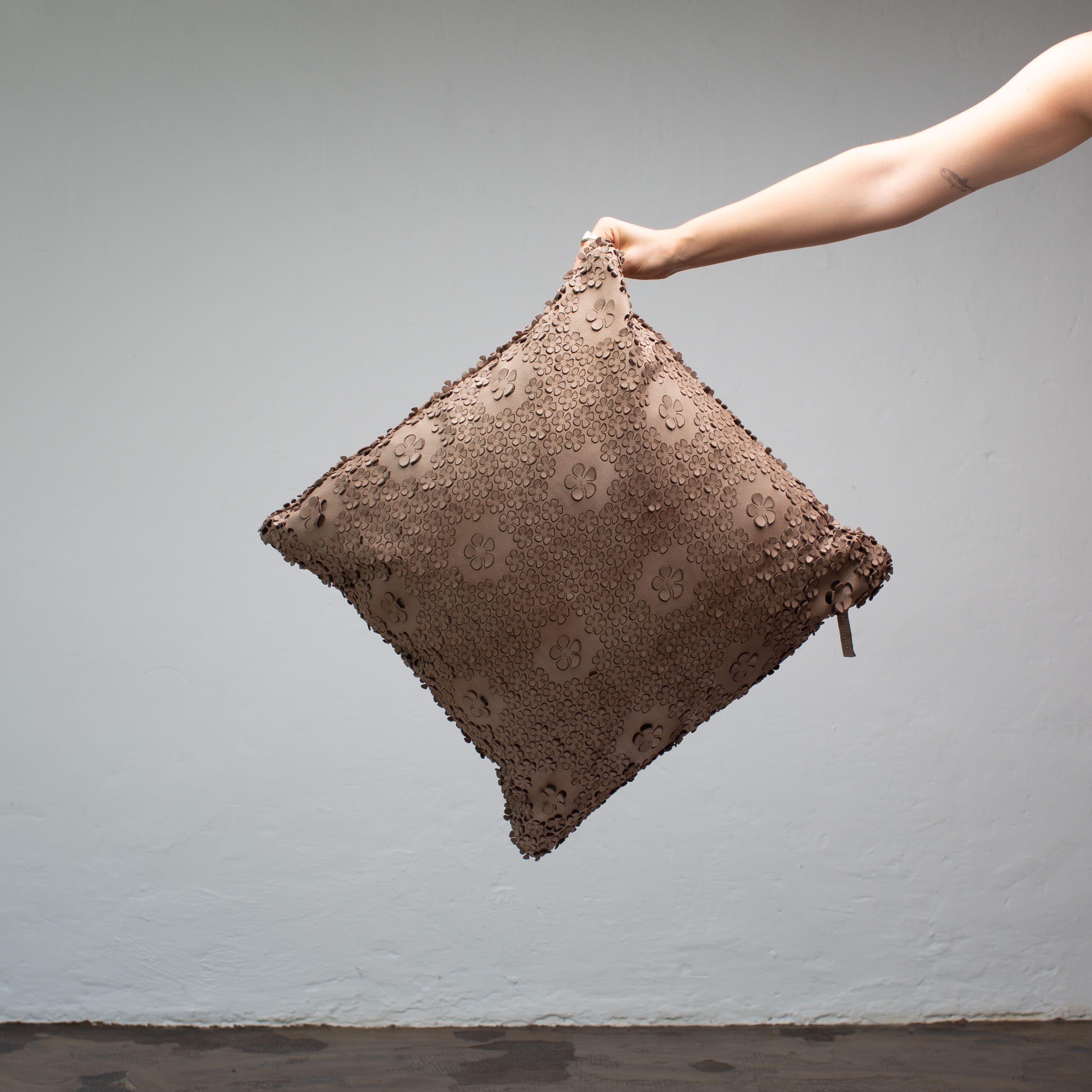 Brown Leather Cushions